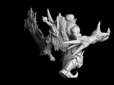 Nightmare warhammer figure 3D print model
