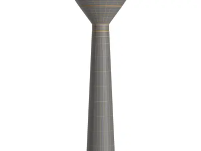 Bella Glass Floor Lamp 3D model