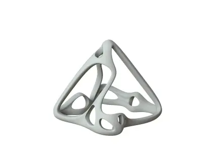 SciFi Cube Object No 62385 Low Poly Shape Low-poly 3D model