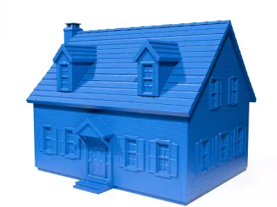 North American house 3D print model