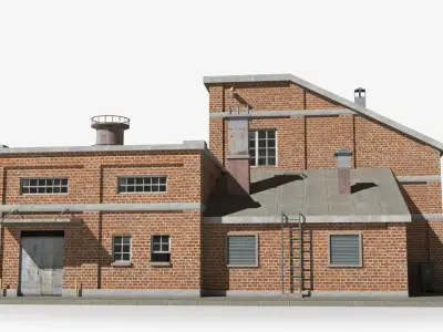 Factory xx31 Low-poly 3D model