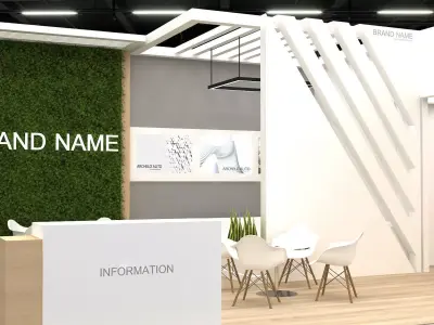 3d booth exhibition 3D model