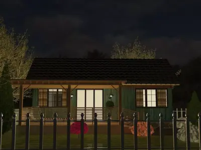 Villa house 3D model 33