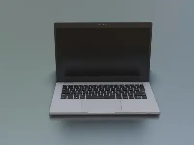 Laptop - 13-3inch Low-poly 3D model