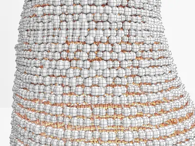 Moringa floor sculptures  3D model