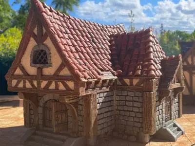 The Snoring Warrior Tavern Free 3D print model