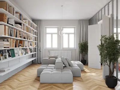 Modern Living Room 3D model