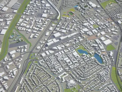 Concord - California Low-poly 3D model