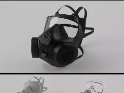 M50 Gasmask - High Detail 3D model