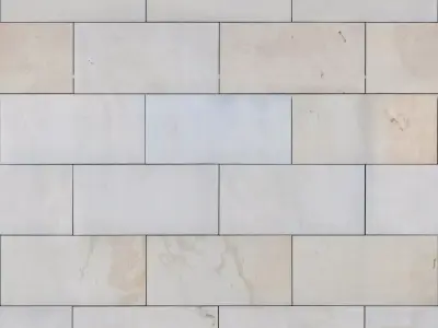  Light Ivory Marble Brick PBR Texture  Texture