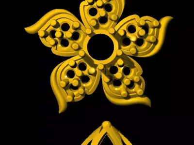  Tops earrings  3D print model