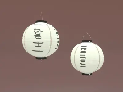 Japanese Lantern 3D model