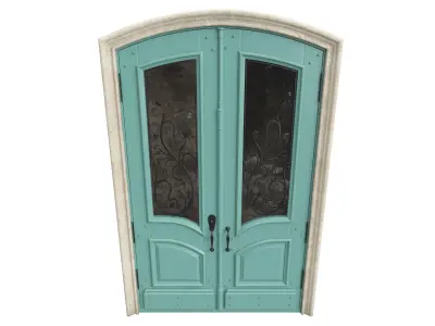 Entrance classic door 72 3D model
