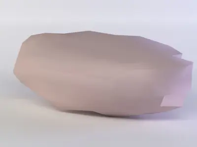 Pink rock2 Low-poly 3D model