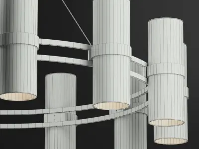 Tiburon Round Chandelier 12 Light 3D model