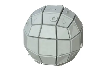 Sci Fi Object No 3642 Low Poly Low-poly 3D model
