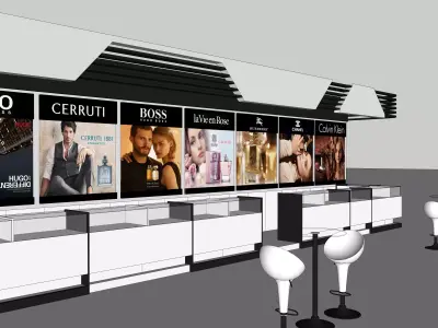 Booth design For Perfume 3D model