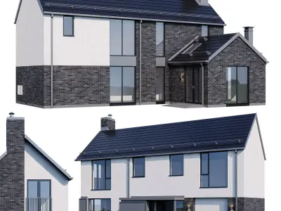 Modern house v37 3D model