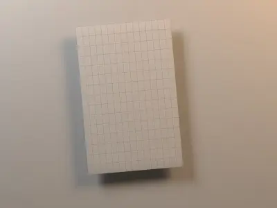 Carpet rectangular piece of wood on wall 3D model