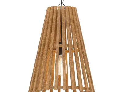 Orchard wooden pendant light 3D model