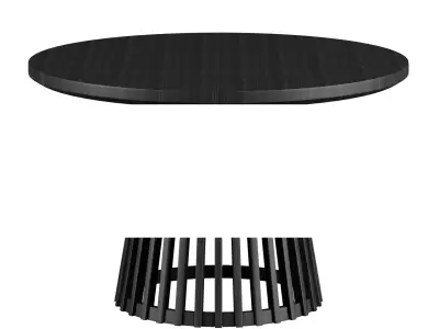 Lido Round Dining Table Low-poly 3D model