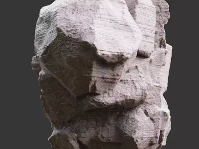 Stylized Realistic Highpoly Rock - CG And Games - 05 3D model