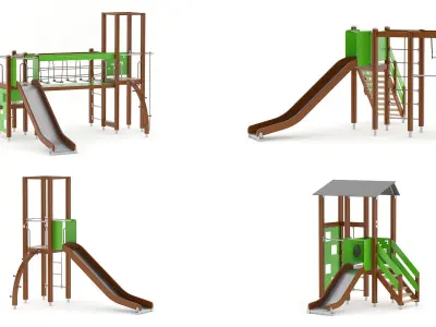 186 Playground Outdoor Lappset Collection 3D model