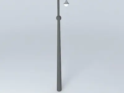 Welded construction public space lighting columns Free 3D model
