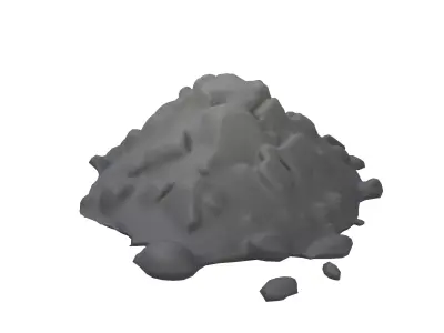 Pile of Dirt v1 003 Low-poly 3D model