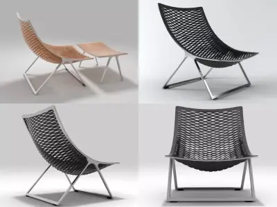 Loom lounge chair 3D model