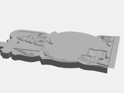 Monument with maria and jesus 2 3D model