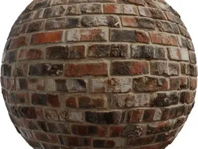 Weathered Reclaimed Brick Wall Texture