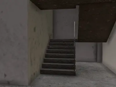 Observatory Low-poly 3D model