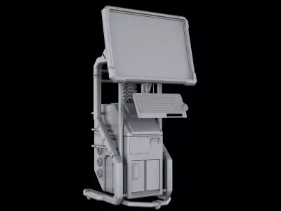 Sci-fi Terminal 3D model