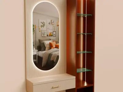 Mirror table 3D model