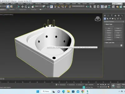 ALBATROS IDEA 140 WHIRLPOOL BATHTUB 3D model