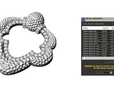 Earring 03 3D print model