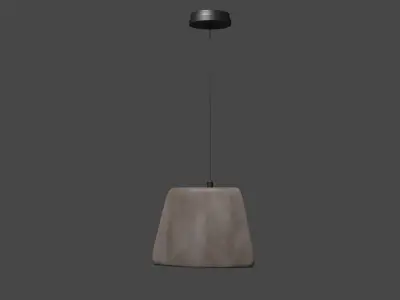 Concrete Lamp Free 3D model