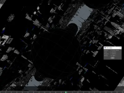 SCIFI Future technology Cyberpenk chip city building 3D model