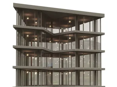 Office house building 1 3D model