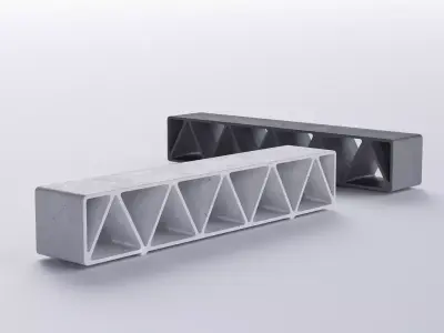 PARK MODERN BENCH CONSTRUQTA CONCRETE 3D model