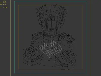 Rotating turret - electric shock type 01 3D model