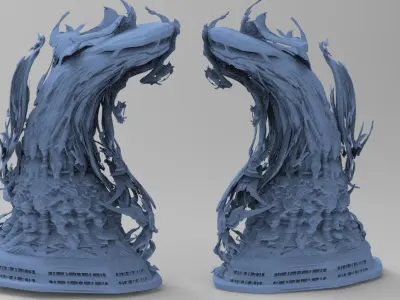 Dantes Ghost stone great archways 3D model