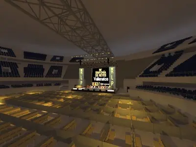 Coliseum adaptation for concert 3D model