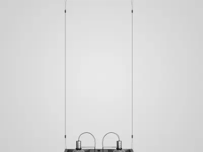 Hanging Halogen Lamps 14 3D model