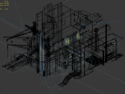 Spaceship - repair yard 3D model