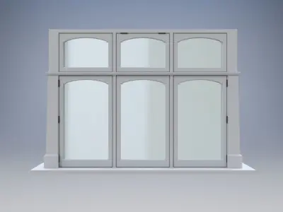 Casement bay window 3D model
