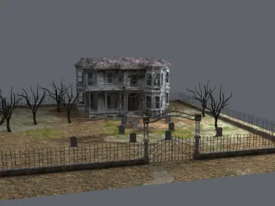 haunted house model 3D model