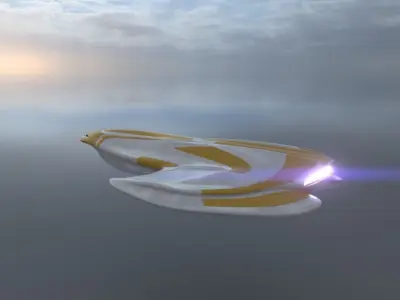 Courier Spaceship 3D model