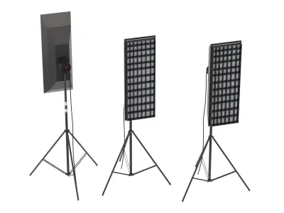 Softbox Studio Light 02 3D model